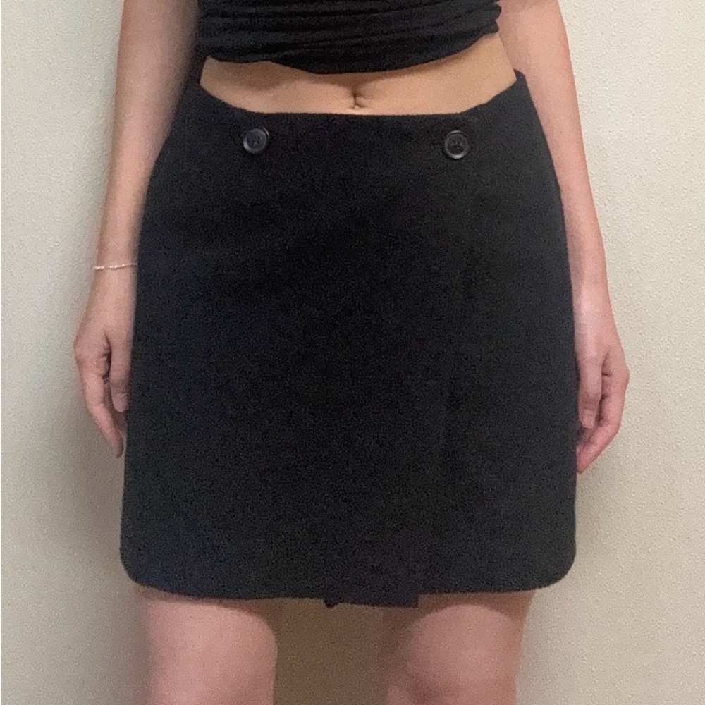 Bonpoint Black Buttoned Skirt